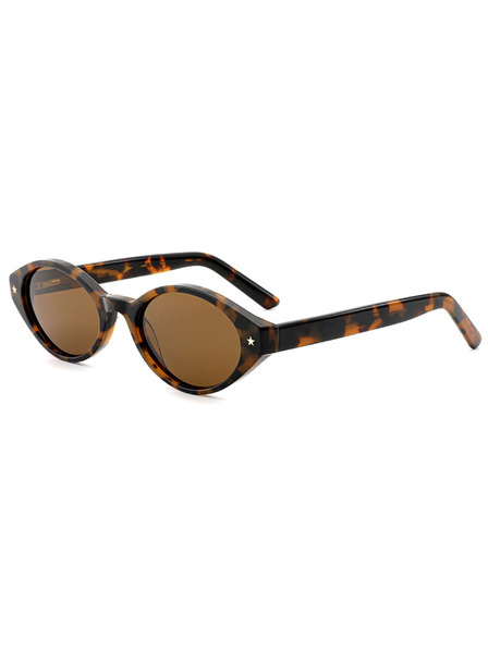 VEYREY VeyRey ženske mačja oko acetátna polarizacijska sončna očala Aest leopard obroba rjava stekla