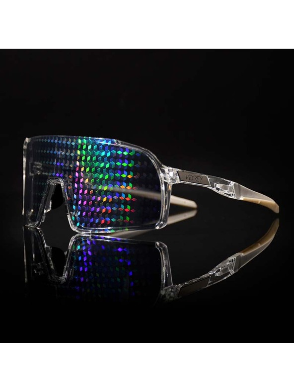 VEYREY VeyRey športove sončna očala Ogharod (hologram Diamant) prosojne obrobe vecbarvna stekla