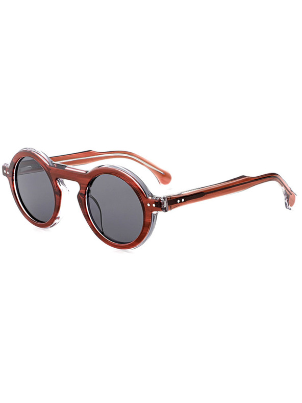 VEYREY VeyRey cat-eye acetatna polarizacijska sončna očala Trozu rjava okvirja črna stekla