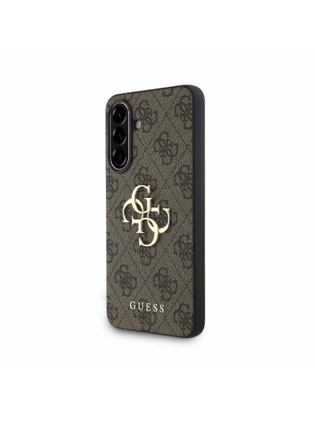 Guess Guess PU 4G Metal Logo Zadnji Pokrov za Samsung Galaxy A56 Brown