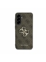 Guess Guess PU 4G Metal Logo Zadnji Pokrov za Samsung Galaxy A56 Brown