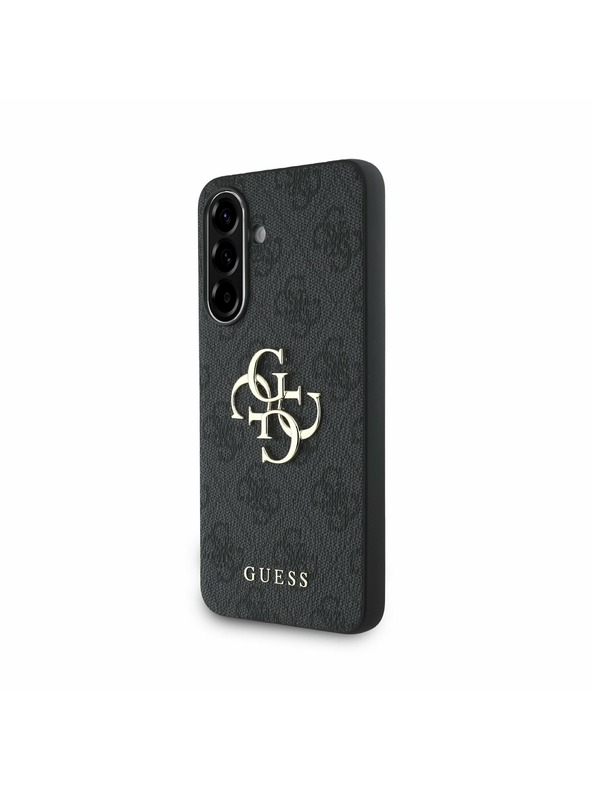 Guess Guess PU 4G Metal Logo Zadnji Pokrov za Samsung Galaxy A56 Grey
