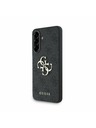 Guess Guess PU 4G Metal Logo Zadnji Pokrov za Samsung Galaxy A56 Grey