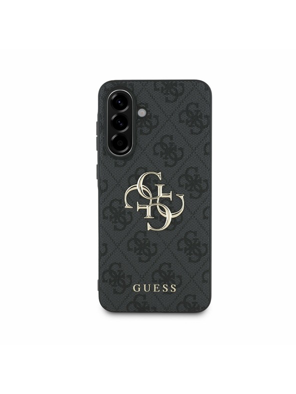 Guess Guess PU 4G Metal Logo Zadnji Pokrov za Samsung Galaxy A56 Grey