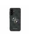 Guess Guess PU 4G Metal Logo Zadnji Pokrov za Samsung Galaxy A56 Grey