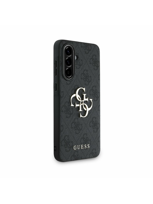Guess Guess PU 4G Metal Logo Zadnji Pokrov za Samsung Galaxy A56 Grey