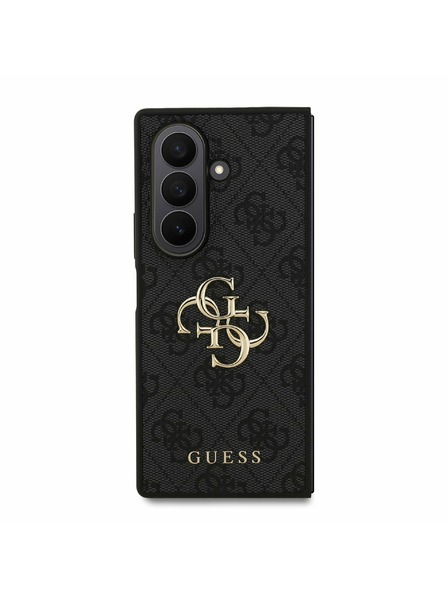 Guess Guess PU 4G Metal Logo Zadnji Pokrov za Samsung Galaxy Z Fold 7 Grey