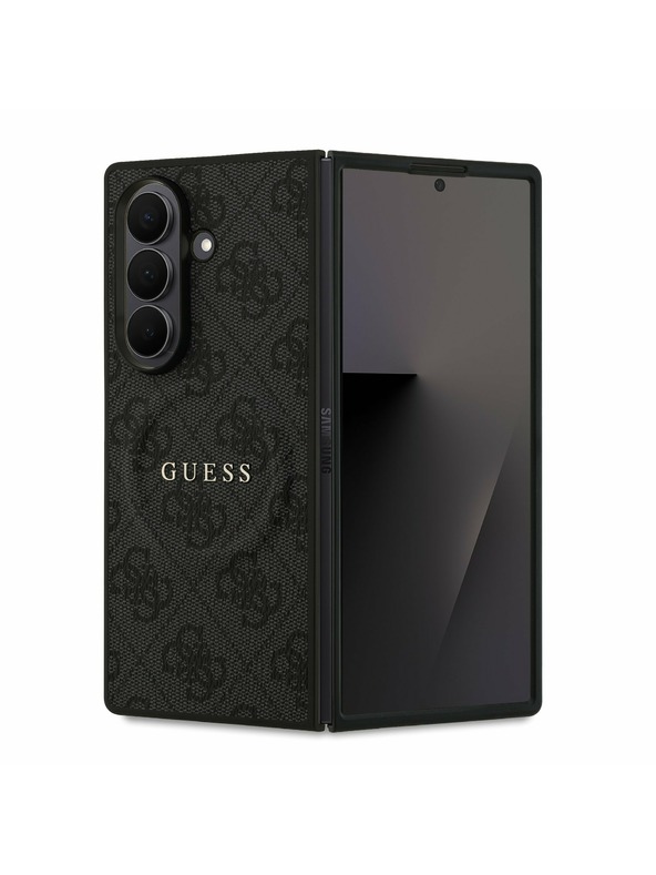 Guess Guess PU Leather 4G Colored Ring Magnetic Zadnji Pokrov za Samsung Galaxy Z Fold 7 Black