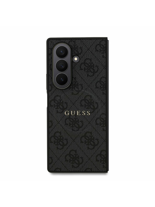 Guess Guess PU Leather 4G Colored Ring Magnetic Zadnji Pokrov za Samsung Galaxy Z Fold 7 Black