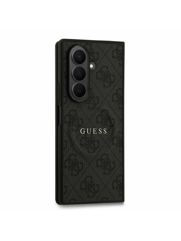 Guess Guess PU Leather 4G Colored Ring Magnetic Zadnji Pokrov za Samsung Galaxy Z Fold 7 Black
