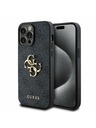 Guess Guess PU 4G Metal Logo Zadnji Ovitek za iPhone 14 Pro Max Grey