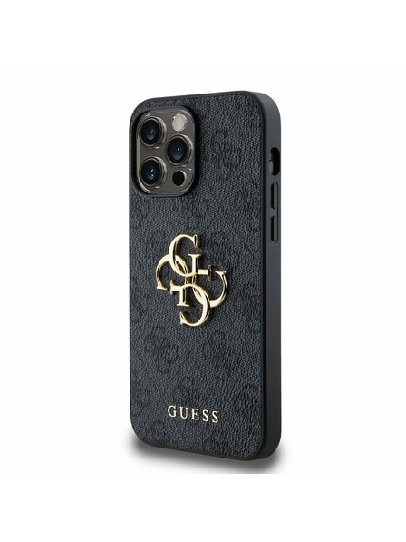Guess Guess PU 4G Metal Logo Zadnji Ovitek za iPhone 14 Pro Max Grey