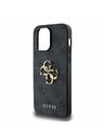 Guess Guess PU 4G Metal Logo Zadnji Ovitek za iPhone 14 Pro Max Grey