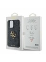 Guess Guess PU 4G Metal Logo Zadnji Ovitek za iPhone 14 Pro Max Grey