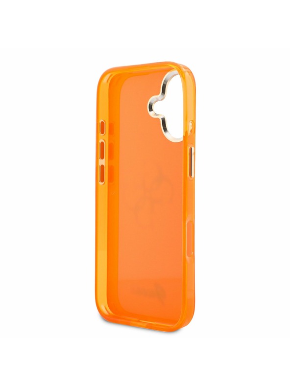 Guess Guess IML 4G Script Metal Logo Zadnji Ovitek za iPhone 17 Orange