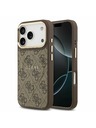 Guess Guess PU Leather 4G Gold Frame MagSafe Zadnji Ovitek za iPhone 17 Pro Brown
