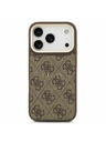 Guess Guess PU Leather 4G Gold Frame MagSafe Zadnji Ovitek za iPhone 17 Pro Brown