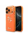 Guess Guess IML 4G Script Metal Logo Zadnji Ovitek za iPhone 17 Pro Orange