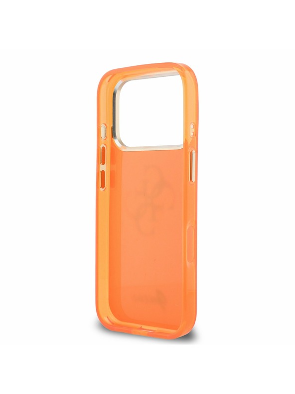 Guess Guess IML 4G Script Metal Logo Zadnji Ovitek za iPhone 17 Pro Orange