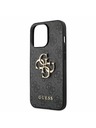 Guess PU 4G Metal Logo Zadní Kryt pro iPhone 13 Pro Grey Ovitek za telefon