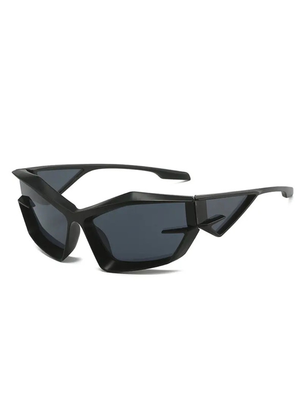 VEYREY VeyRey Unisex futuristična sončna očala Calictor črna univerzalna