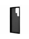 Guess Guess PU 4G kovinski logotip zadnji pokrov za Samsung Galaxy S23 Ultra Brown