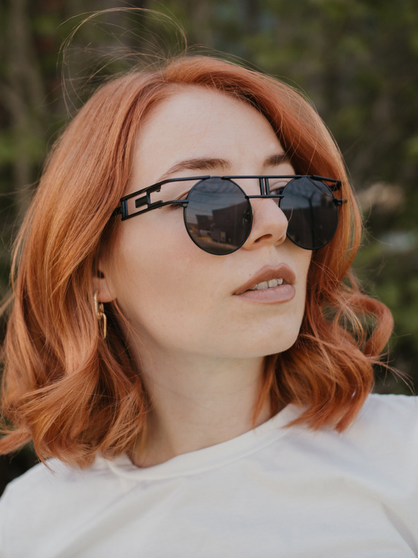 VEYREY Črna sončna očala VeyRey Vethelthus unisex