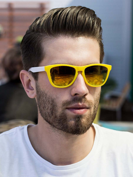 VEYREY VeyRey Sončna očala Nerd Cool rumeno-bela