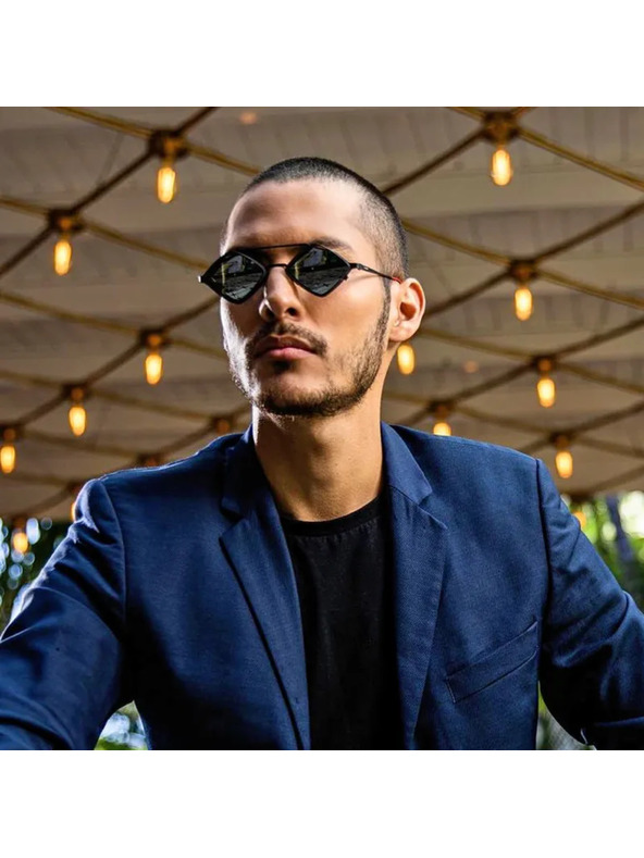 VEYREY Črna unisex sončna očala VeyRey Aeltimpion