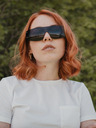 VEYREY Črna unisex sončna očala VeyRey Binneon