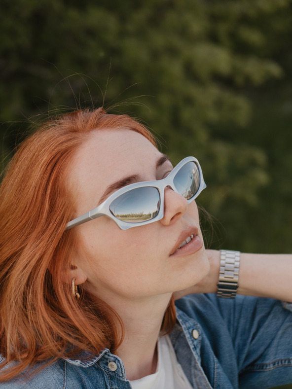 VEYREY Bela unisex sončna očala VeyRey Narel