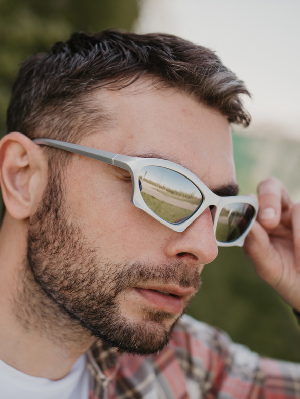 VEYREY Bela unisex sončna očala VeyRey Narel
