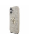 Guess Guess PU 4G Metal Logo Strap Zadnji Ovitek za iPhone 17 Pink