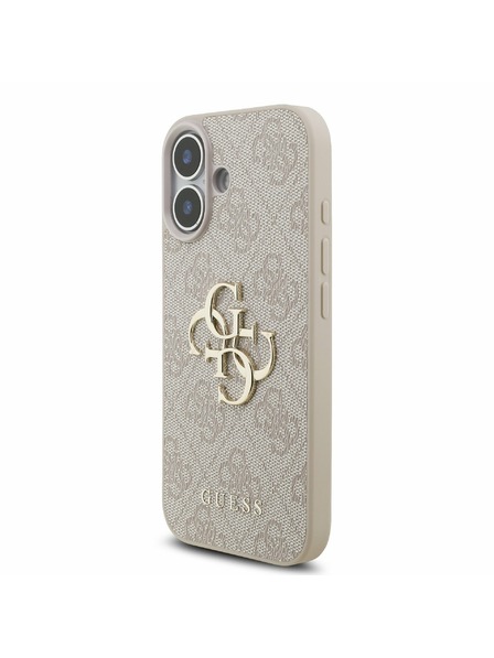 Guess Guess PU 4G Metal Logo Strap Zadnji Ovitek za iPhone 17 Pink