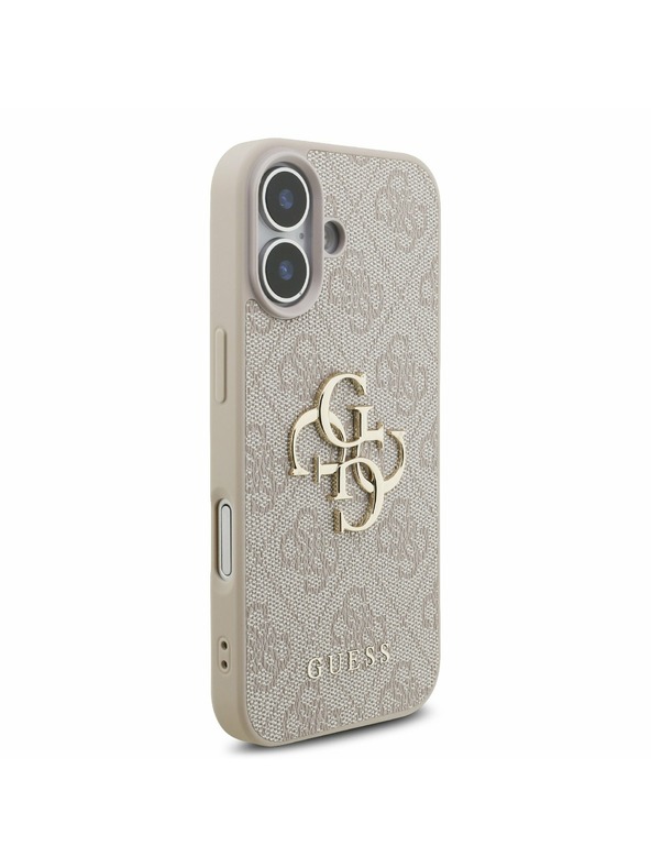 Guess Guess PU 4G Metal Logo Strap Zadnji Ovitek za iPhone 17 Pink
