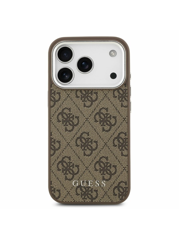 Guess Guess 4G MagSafe Zadnji Ovitek za iPhone 17 Pro Brown