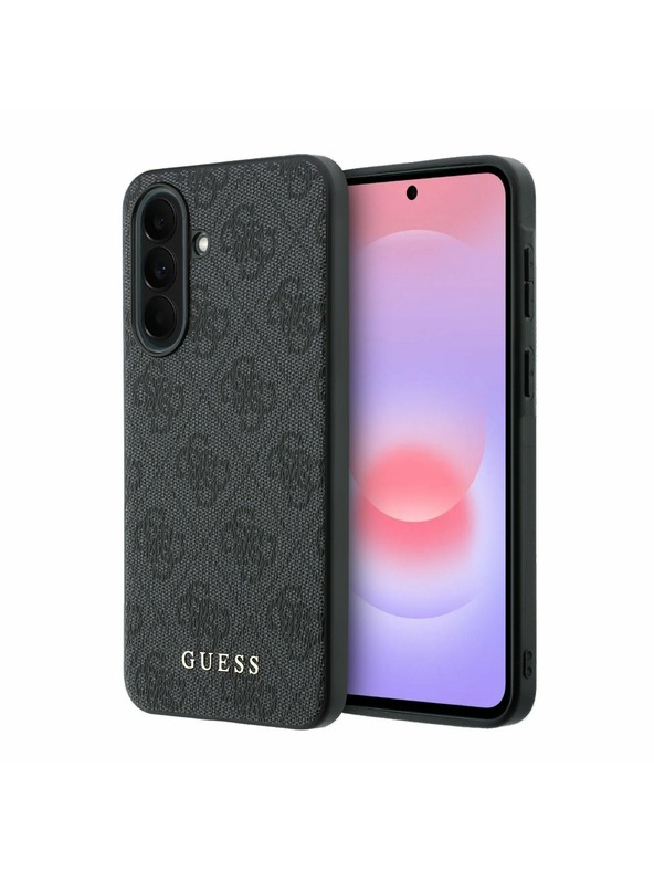 Guess Guess PU 4G Metal Classic Logo Zadnji Ovitek za Samsung Galaxy A37 Grey