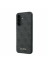 Guess Guess PU 4G Metal Classic Logo Zadnji Ovitek za Samsung Galaxy A37 Grey