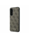 Guess Guess PU 4G Metal Classic Logo Zadnji Ovitek za Samsung Galaxy A37 Brown