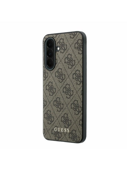 Guess Guess PU 4G Metal Classic Logo Zadnji Ovitek za Samsung Galaxy A37 Brown