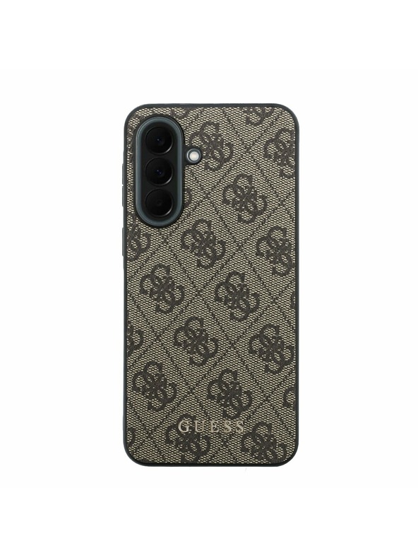 Guess Guess PU 4G Metal Classic Logo Zadnji Ovitek za Samsung Galaxy A37 Brown