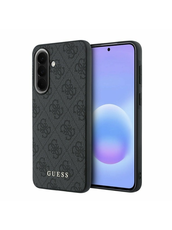 Guess Guess PU 4G Metal Classic Logo Zadnji Ovitek za Samsung Galaxy A57 Grey