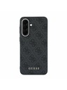 Guess Guess PU 4G Metal Classic Logo Zadnji Ovitek za Samsung Galaxy A57 Grey