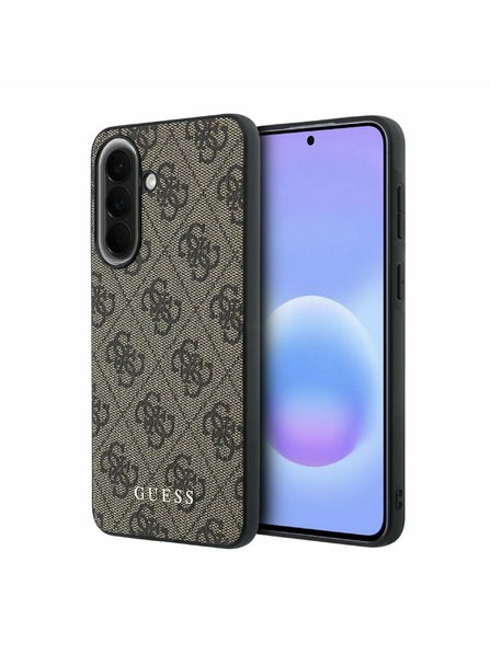 Guess Guess PU 4G Metal Classic Logo Zadnji Ovitek za Samsung Galaxy A57 Brown