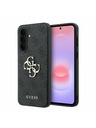Guess Guess PU 4G Metal Logo Zadnji Ovitek za Samsung Galaxy A37 Grey