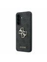 Guess Guess PU 4G Metal Logo Zadnji Ovitek za Samsung Galaxy A37 Grey