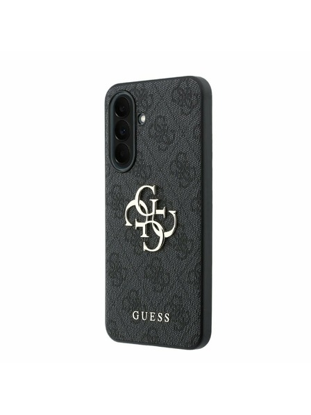 Guess Guess PU 4G Metal Logo Zadnji Ovitek za Samsung Galaxy A37 Grey