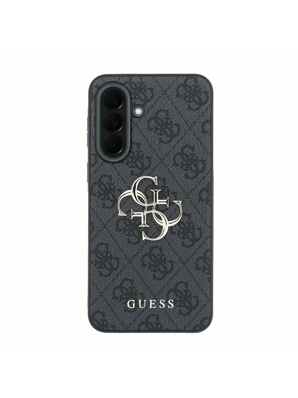 Guess Guess PU 4G Metal Logo Zadnji Ovitek za Samsung Galaxy A37 Grey