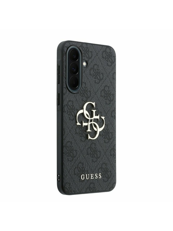 Guess Guess PU 4G Metal Logo Zadnji Ovitek za Samsung Galaxy A37 Grey