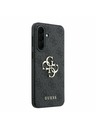 Guess Guess PU 4G Metal Logo Zadnji Ovitek za Samsung Galaxy A37 Grey